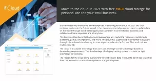 move to the cloud in 2021 with free 10gb cloud