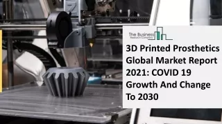 3d printed prosthetics global market report 2021