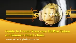 Steps to Launch Your Own BEP20 Token on Binance Smart Chain