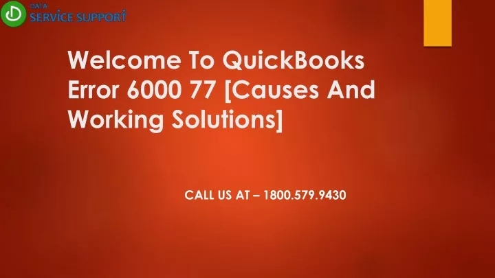 welcome to quickbooks error 6000 77 causes and working solutions