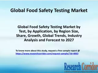 global food safety testing market