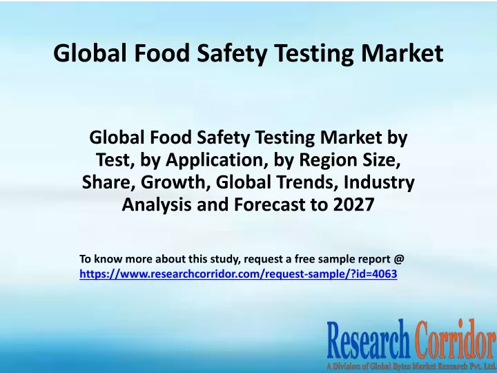global food safety testing market