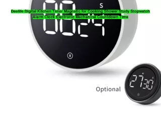 Deelife Digital Kitchen Timer Magnetic for Cooking Shower Study Stopwatch Alarm Clock Electronic Mechanical Countdown Ti