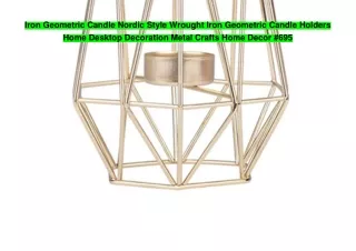 Iron Geometric Candle Nordic Style Wrought Iron Geometric Candle Holders Home Desktop Decoration Metal Crafts Home Decor