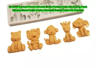 DEOUNY Cartoon Forest Animals Molds Fondant Cake Decorating Tools Silicone Mould Sugar Crafts Chocolate Baking Tools For