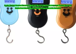 Scale Digital Scales Electronic Fishing Weight Pocket Luggage Travel Hanging Scale For Kitchen Steelyard Hook Scale LCD