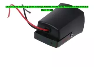 DC12V Auto Warning Siren Backup Alarms Horns Beep Reverse Slim Invisible Horn F7QB