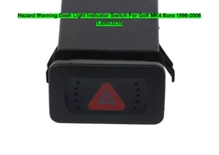 hazard warning dash light indicator switch