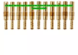 42# Slow Jet Vice Injector Nozzle for keihin CB GY6 KOSO OKO PE CVK FCR Carburetor F7QB