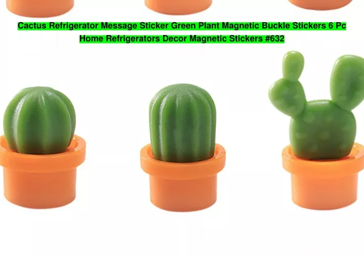 cactus refrigerator message sticker green plant
