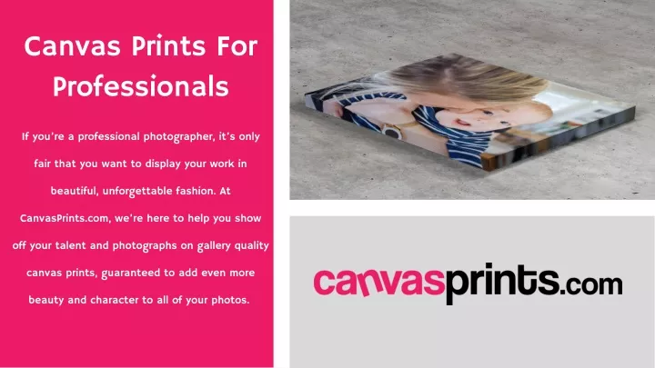 canvas prints for professionals