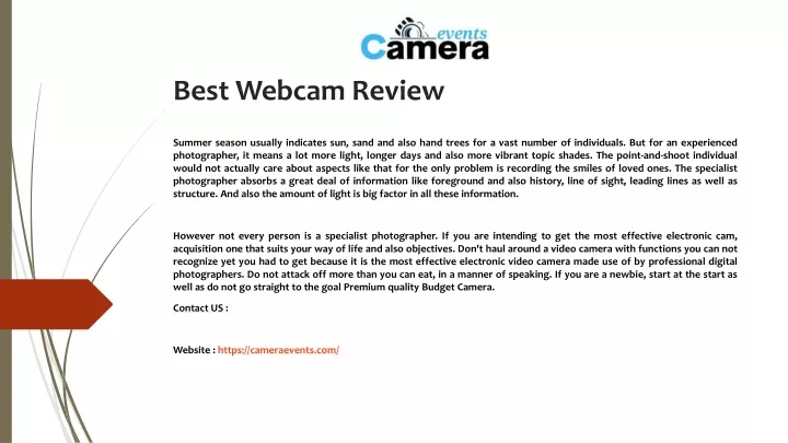 best webcam review