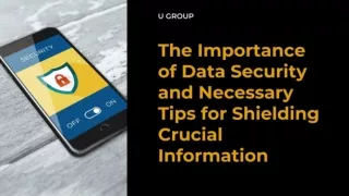 The Importance of Data Security and Necessary Tips for Shielding Crucial Information
