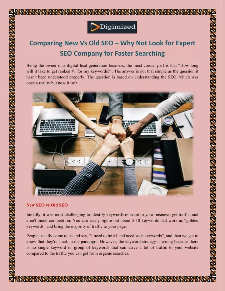 comparing new vs old seo why not look for expert