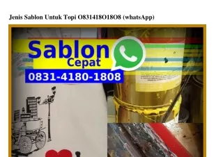 Jenis Sablon Untuk Topi Ô8౩1–ㄐ18Ô–18Ô8{WA}