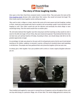 the story of three laughing monks