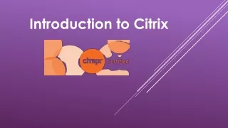 Introduction to Citrix (1)