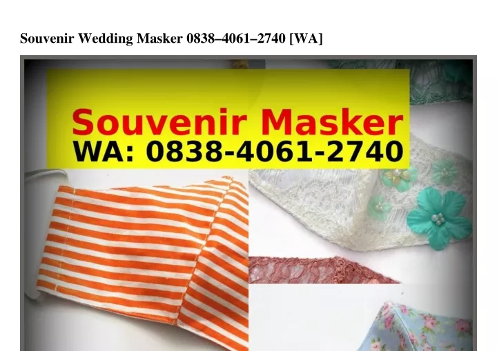 souvenir wedding masker 0838 4061 2740 wa
