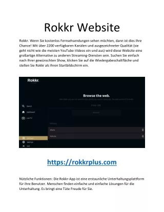 Rokkr Website