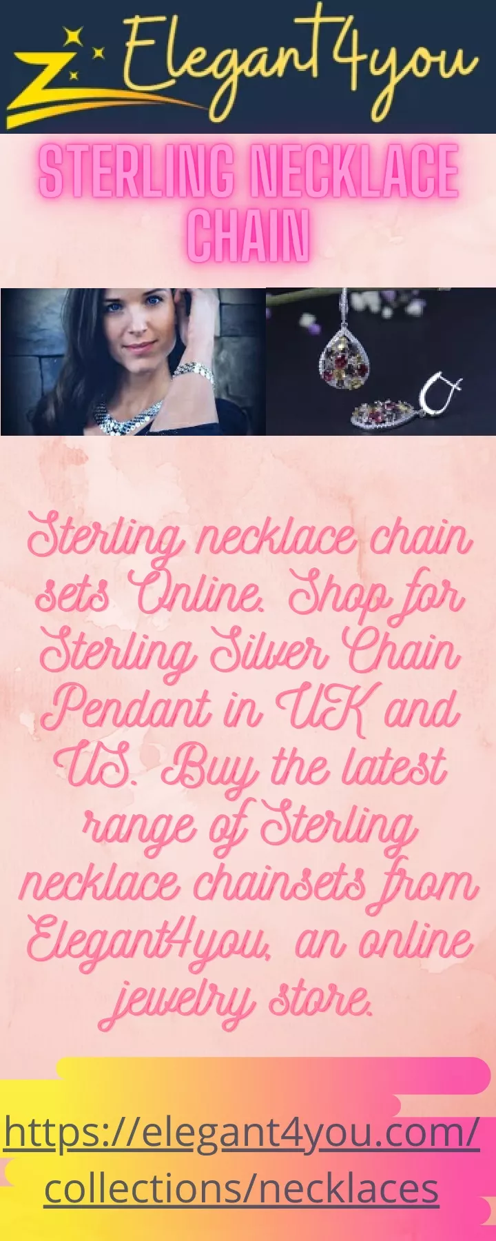 sterling necklace chain sterling necklace chain