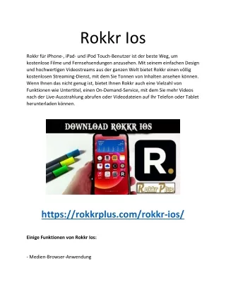 Rokkr Ios