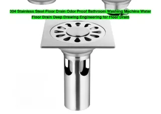 304 Stainless Steel Floor Drain Odor Proof Bathroom Washing Machine Water Floor Drain Deep Drawing Engineering for Floor