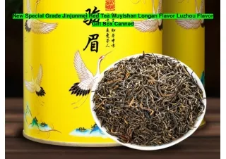 New Special Grade Jinjunmei Red Tea Wuyishan Longan Flavor Luzhou Flavor Gift Box Canned
