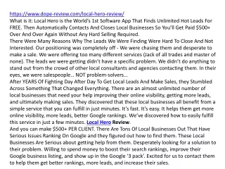 https www dope review com local hero review what