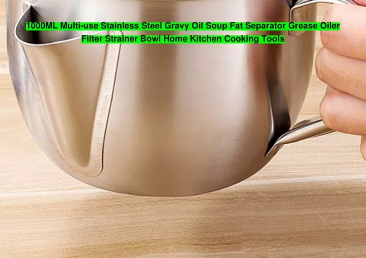 1000ml multi use stainless steel gravy oil soup