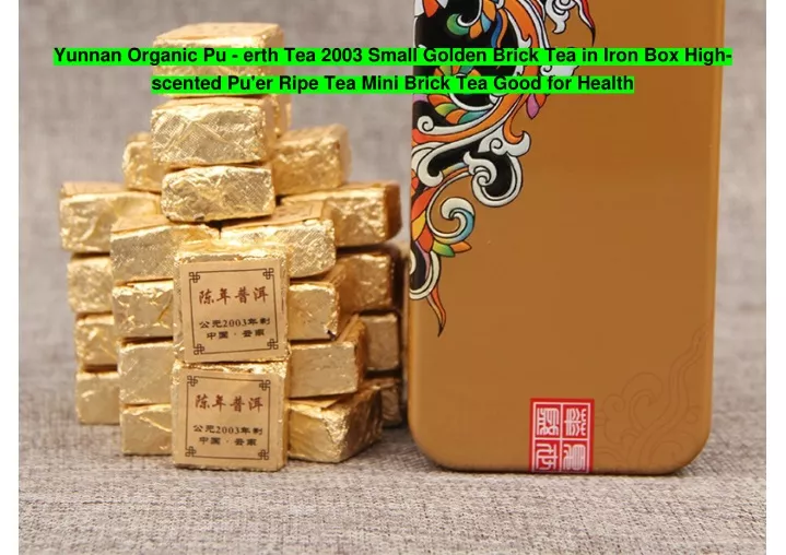 yunnan organic pu erth tea 2003 small golden