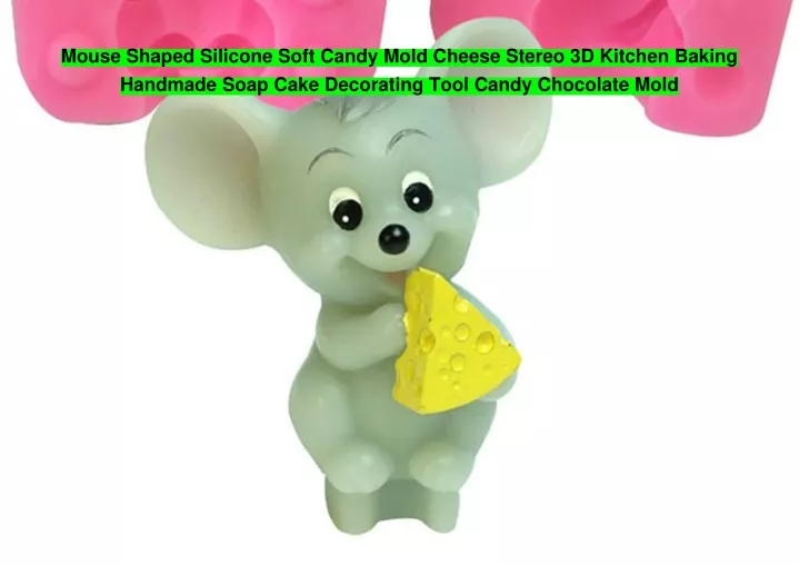 mouse shaped silicone soft candy mold cheese