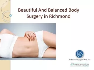Body Surgery in Richmond - Richmond Surgical Arts