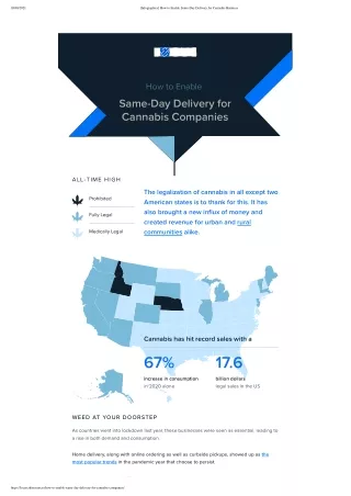 How to Enable Same-Day Delivery for Cannabis Business
