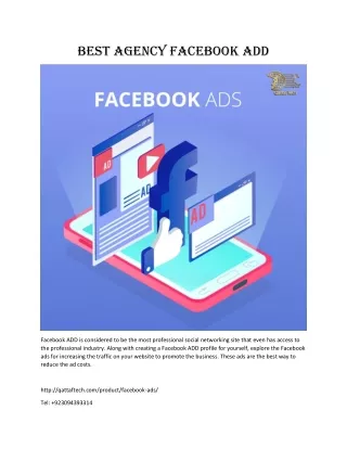 Best Agency Facebook ADD