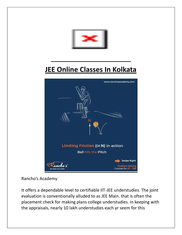 jee online classes in kolkata