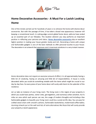 Home Decorative Accessories.docx