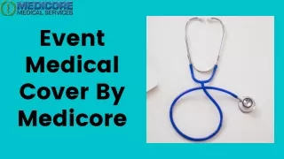 event medical cover by medicore
