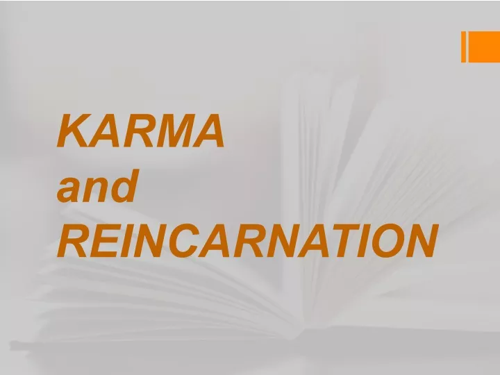 karma and reincarnation