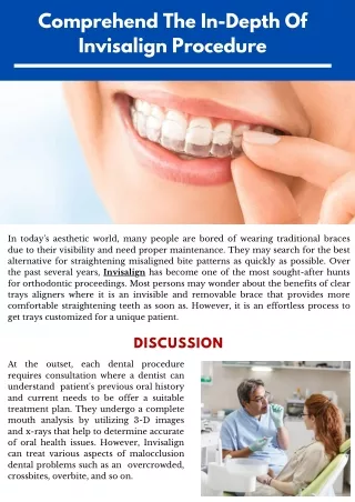 Comprehend The In-Depth Of Invisalign Procedure