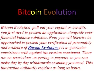 Bitcoin Evolution