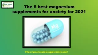 the 5 best magnesium supplements for anxiety