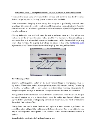 timberline locks getting the best locks for your