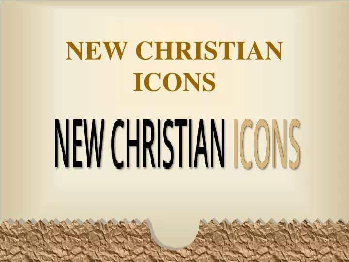 new christian icons