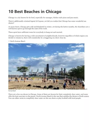 10 best beaches in chicago