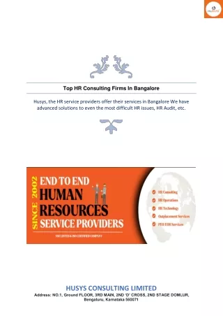Top HR Consulting Firms In Bangalore | Approaches Of HR Audit