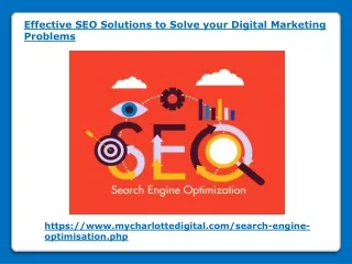 Effective SEO Solutions to Solve your Digital Marketing Problems