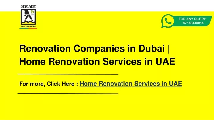 renovation companies in dubai home renovation services in uae