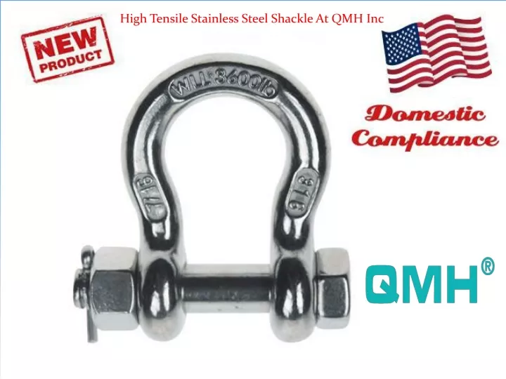 high tensile stainless steel shackle at qmh inc