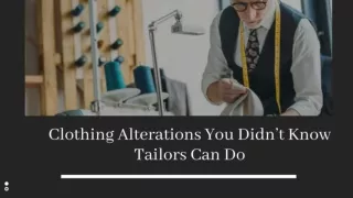 Clothing Alterations You didn’t Know Tailors Can Do