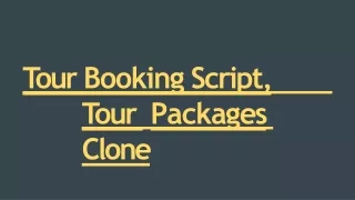 t our booking script t our p acka g es clone